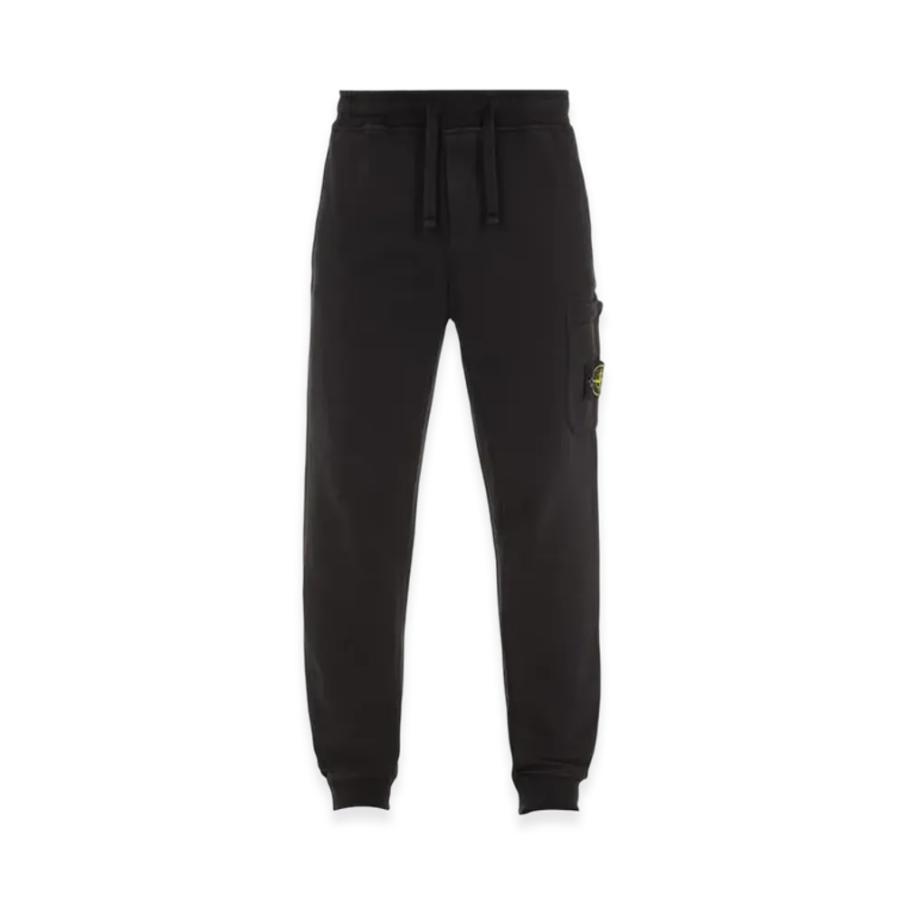 Stone Island 62620 Cotton Fleece Garment Dyed Cargo Joggers - 23FW "Black"