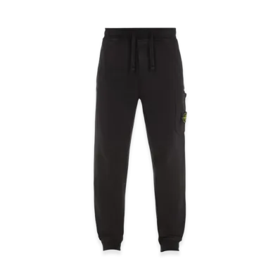 Stone Island 62620 Cotton Fleece Garment Dyed Cargo Joggers - 23FW "Black"