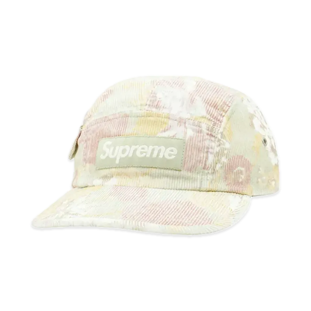 Supreme Corduroy Pocket Camp Cap "Floral"