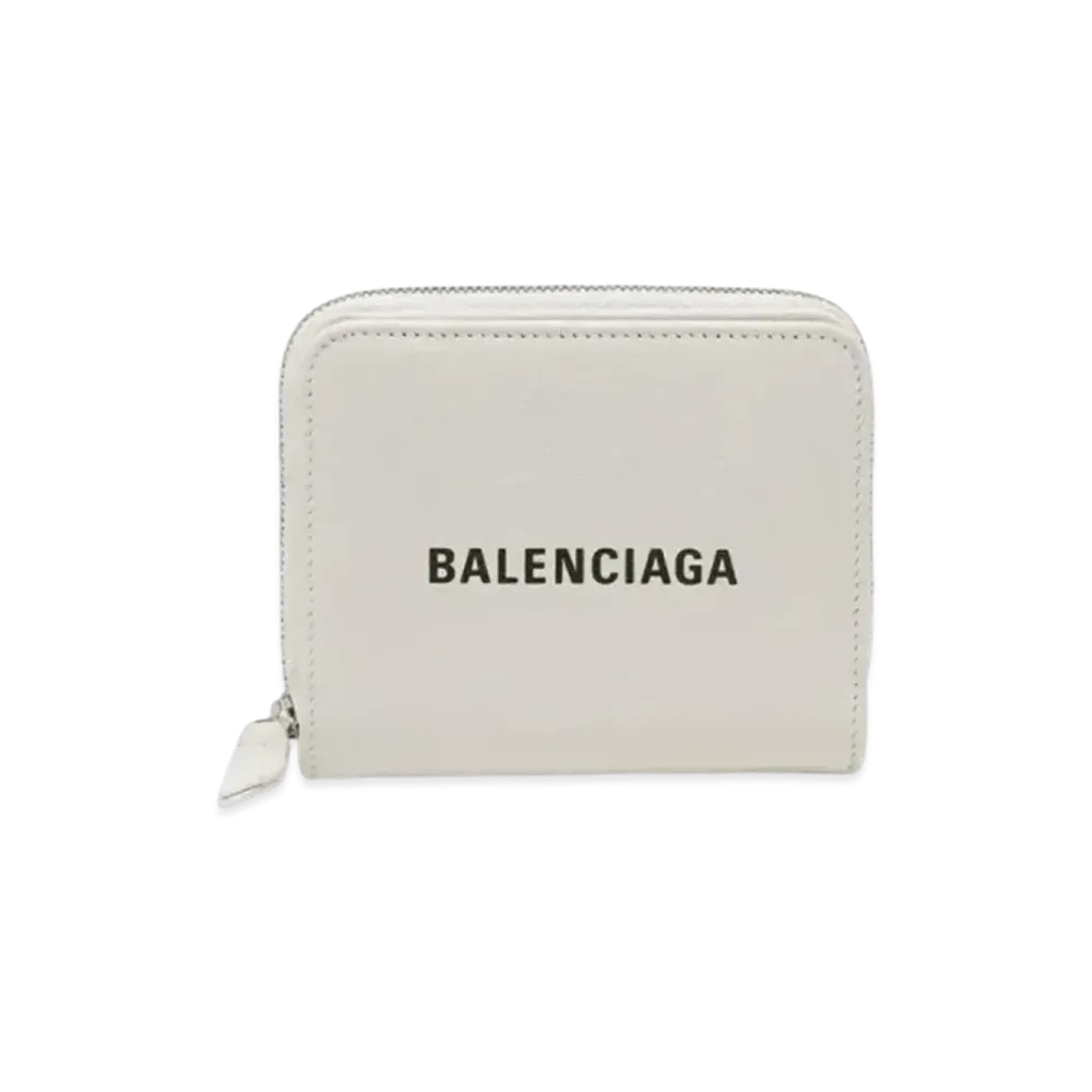 BALENCIAGA Everyday Leather Wallet "White"
