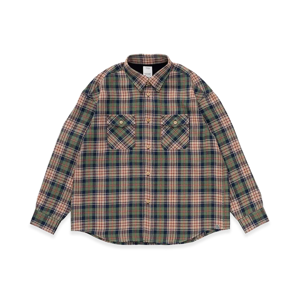 visvim Lumber Check L/S "Navy"