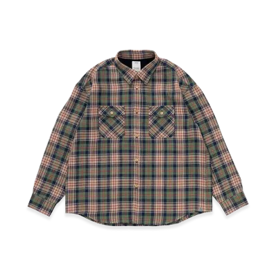 visvim Lumber Check L/S "Navy"