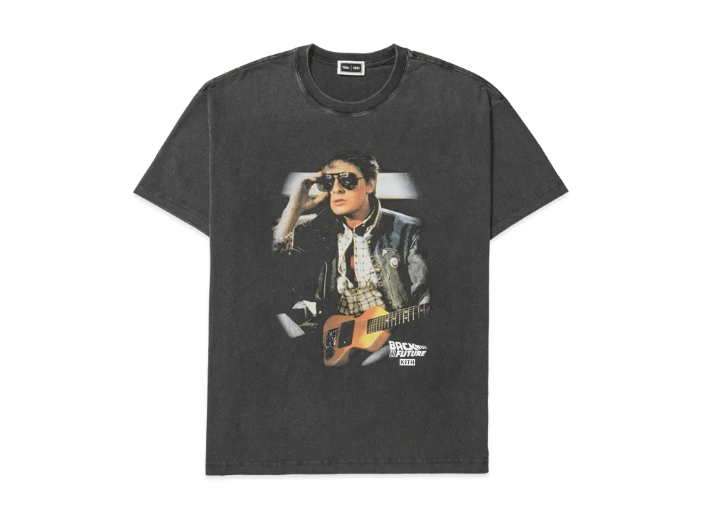 Kith x Back to the Future Marty Shades Vintage Tee "Black"