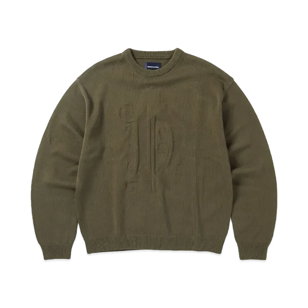thisisneverthat Fortuna N-Logo Sweater "Olive"