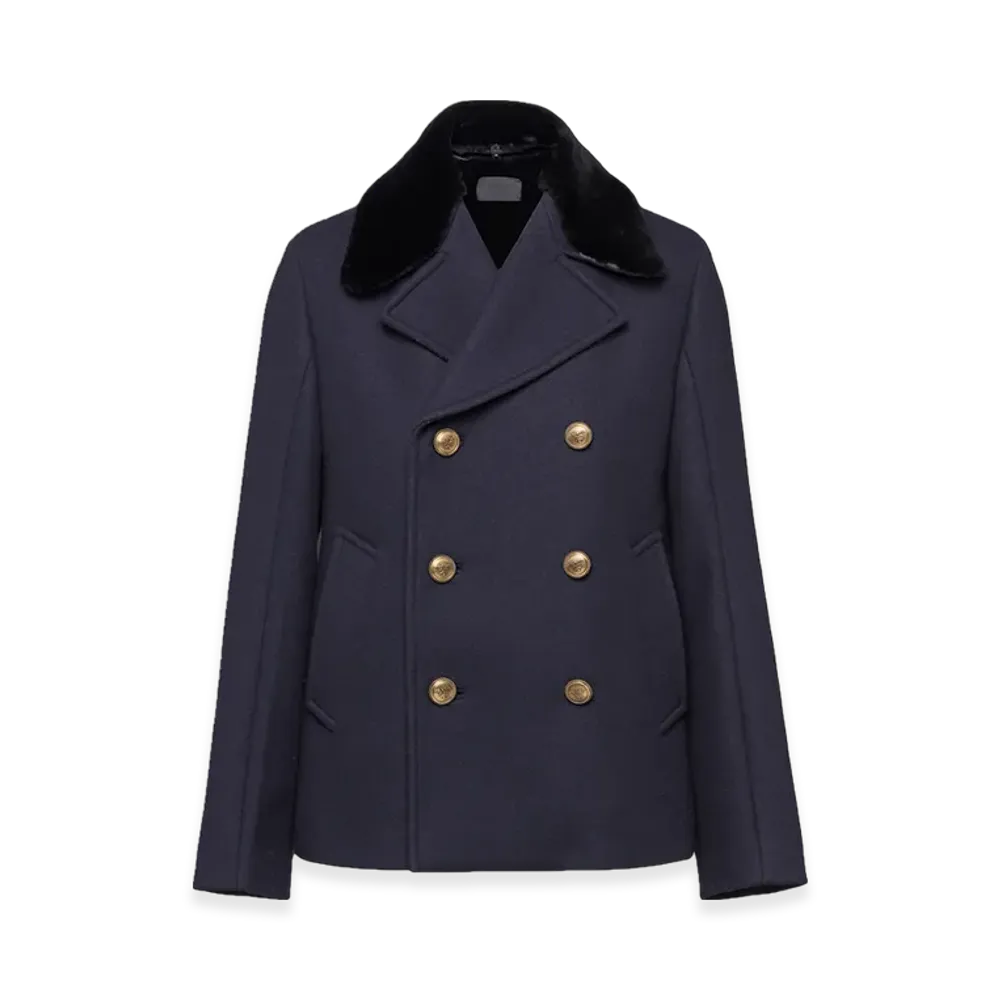 PRADA Wool Peacoat "Navy"
