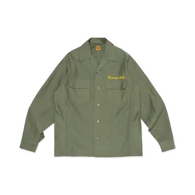 HUMAN MADE Open Collar Shirt "Green"