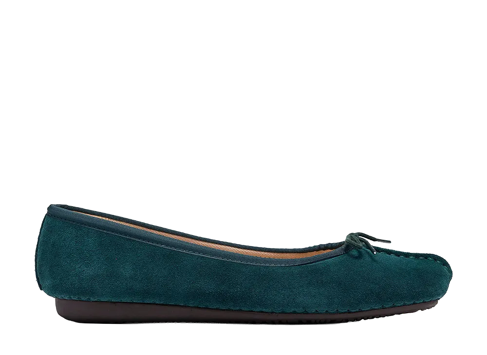 Clarks Women's Freckle Ice "Teal Suede"