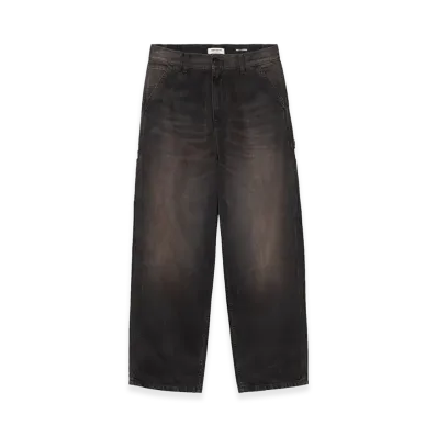 Carhartt WIP Women's Brandon Single Knee Pant "Black/Tobacco Used Wash"