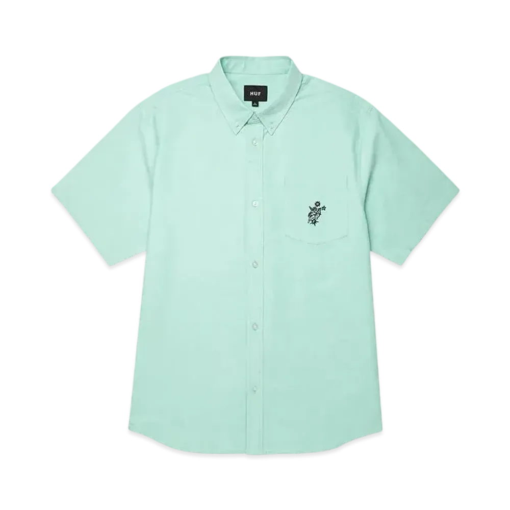 HUF Icarus Oxford Shirt "Diffused Jade"
