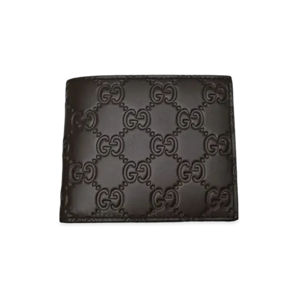 GUCCI Bi-Fold Bill Compartment Guccisima "Brown"