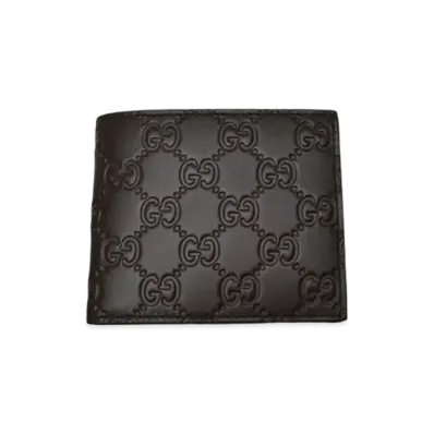 GUCCI Bi-Fold Bill Compartment Guccisima "Brown"