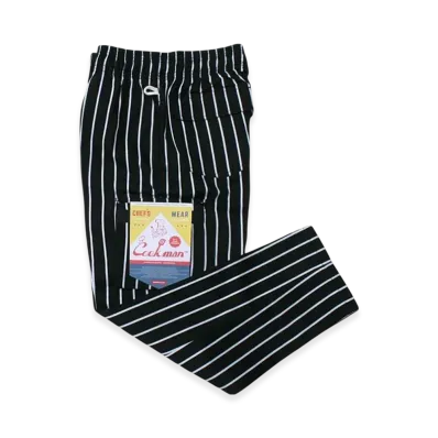 COOKMAN Chef Pants Cargo Pants "Stripe/Black"