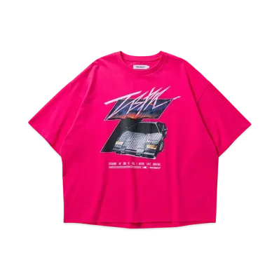 TIGHTBOOTH Initial T T-Shirt "Magenta"