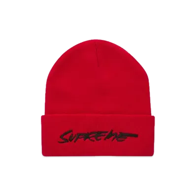 Supreme Futura Logo Beanie "Red"