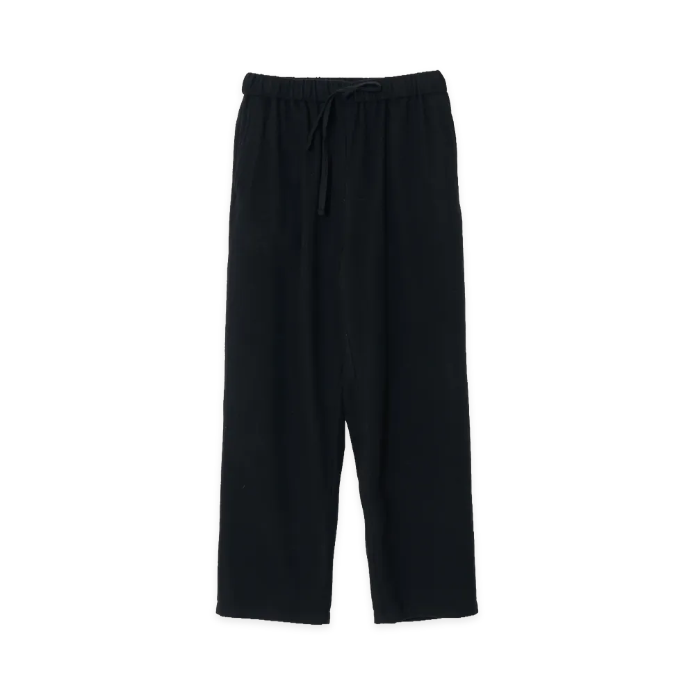 YOKE Wool Cashmere Fleece Lounge Pants "Black"