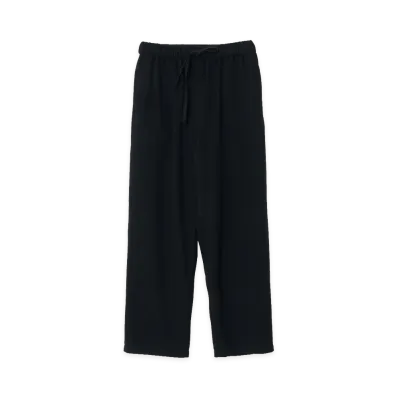 YOKE Wool Cashmere Fleece Lounge Pants "Black"