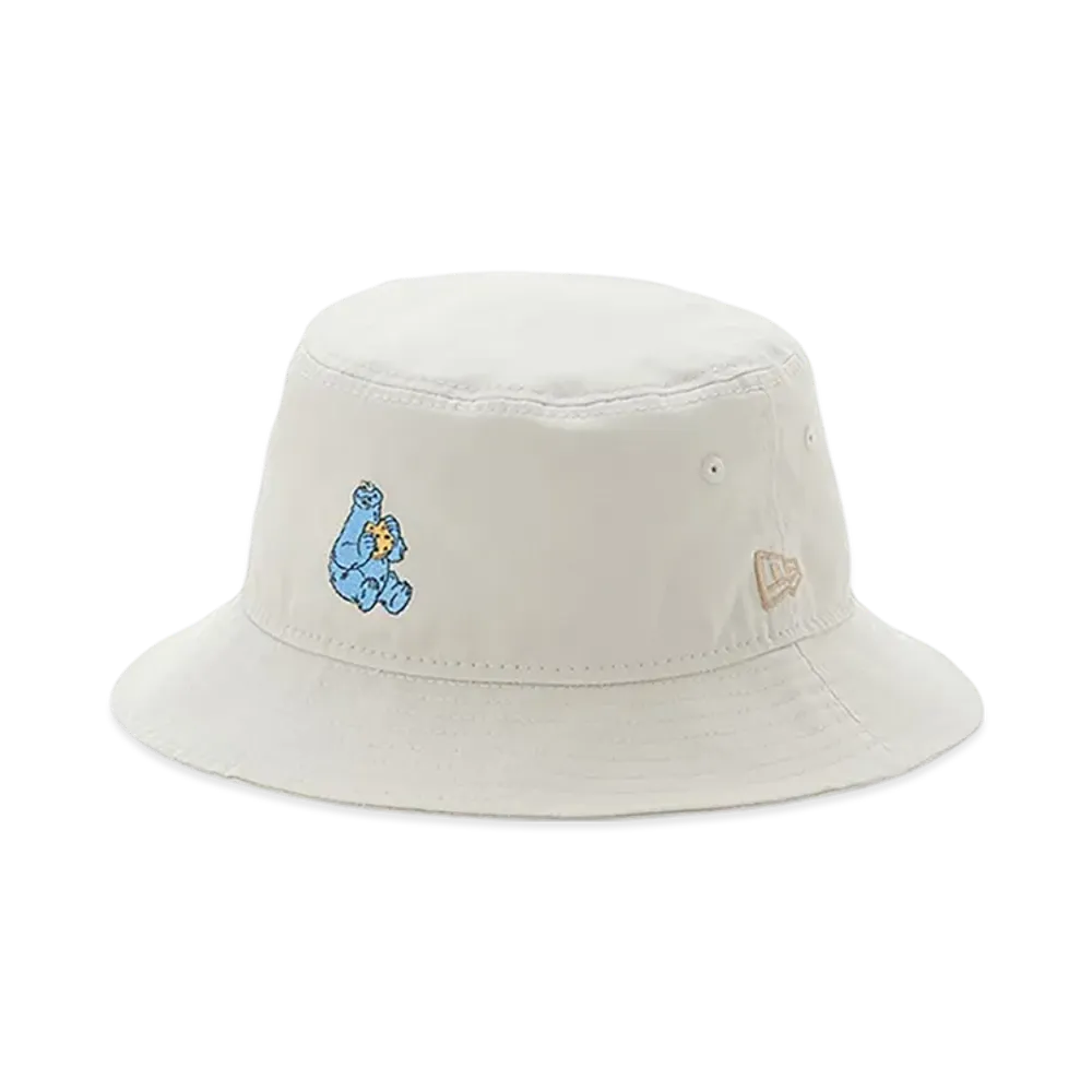 NEW ERA x SESAME STREET MARKET Collaboration Character Bucket Hat "Light Beige"