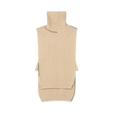 Yohji Yamamoto Y's SMOOTH LAMB LADDAER STITCH WEARABLE "White"