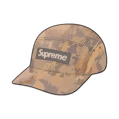 Supreme Reflective Jacquard Logo Camp Cap "Snake"