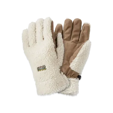 L.L.Bean Adults' Mountain Pile Fleece Gloves "Natural"