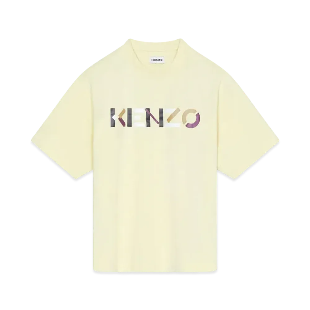 KENZO OverSized T-shirt KENZO Logo Multicolor "Cream"