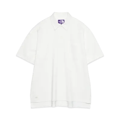 The North Face PURPLE LABEL Moss Stitch Field Big Polo "White"