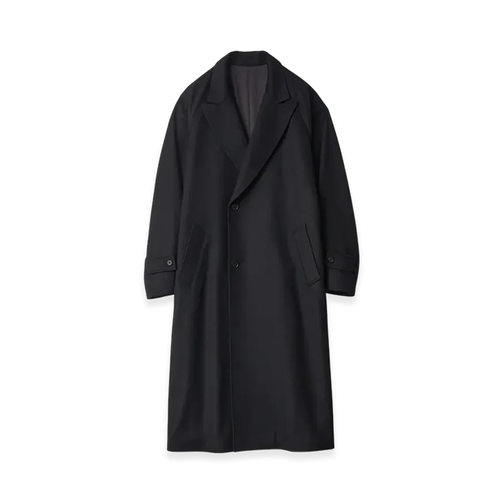ssstein Oversized Peak Lapel Coat "Black"