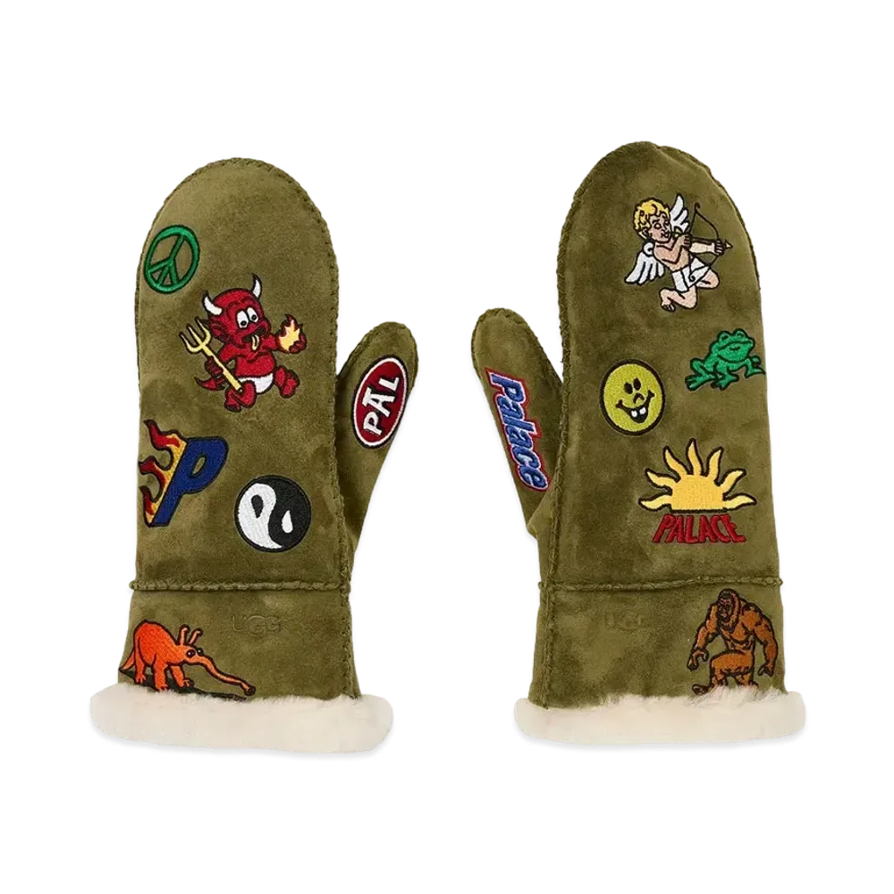 PALACE x UGG Mittens "Green"