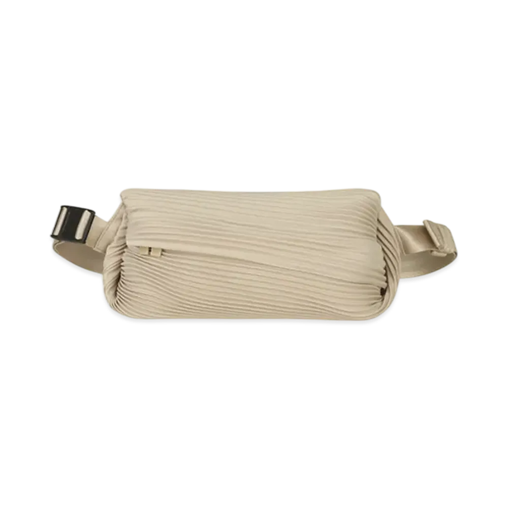 PLEATS PLEASE ISSEY MIYAKE Bias Pleats Waistbag "Light Beige"