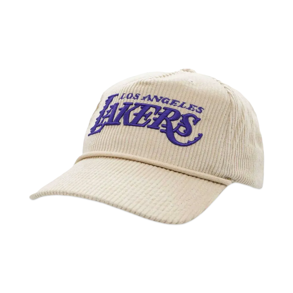 Mitchell&Ness NBA CORDY DEADSTOCK SNAPBACK LAKERS "OFF WHITE"
