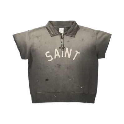 SAINT Mxxxxxx SS Half Zip Sweat Saint "Charcoal"
