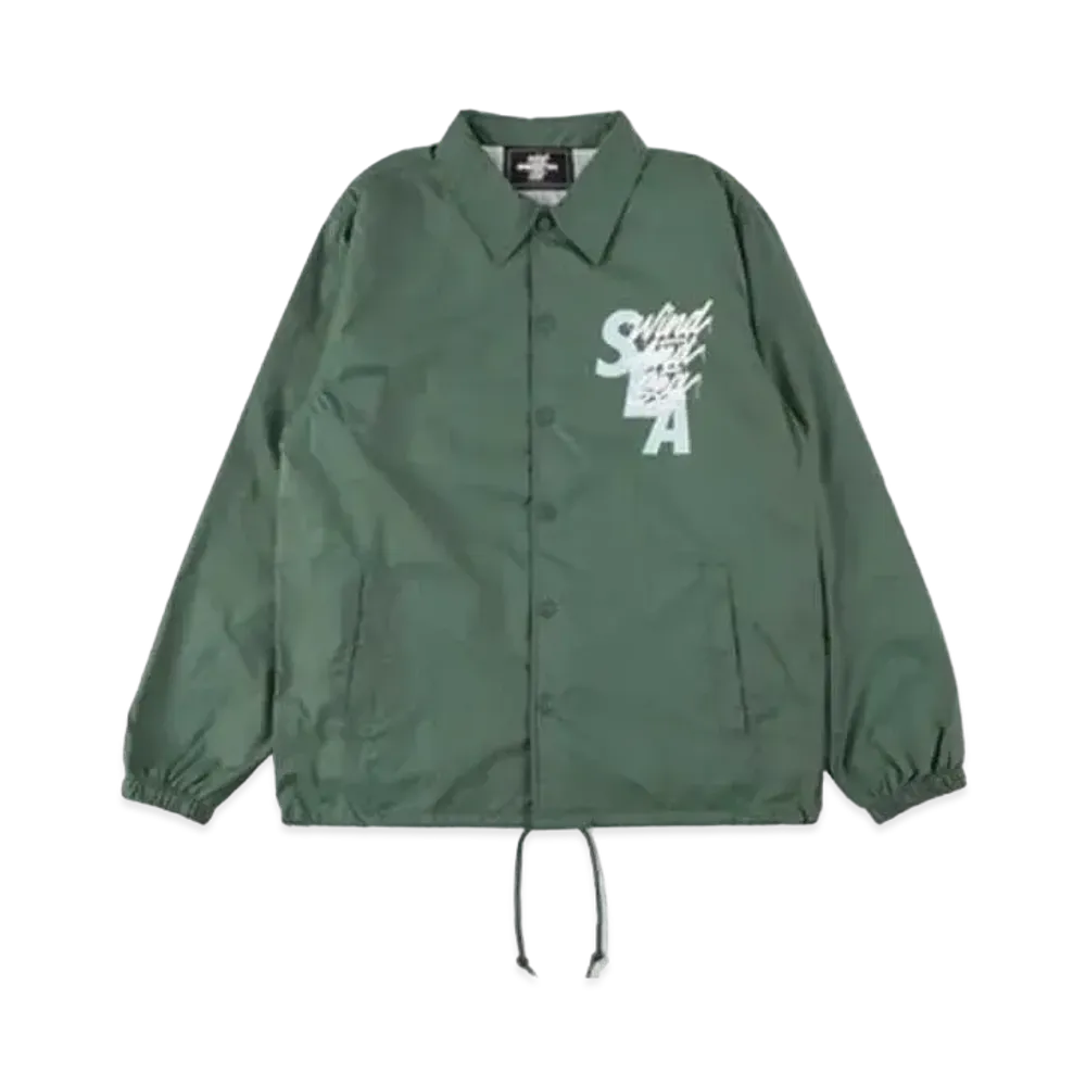 WIND AND SEA X IT'S A LIVING COACH JACKET "Green"