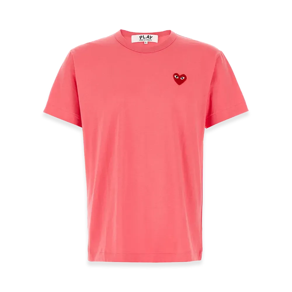 PLAY COMME des GARCONS Logo Patch T-Shirt "Pink"
