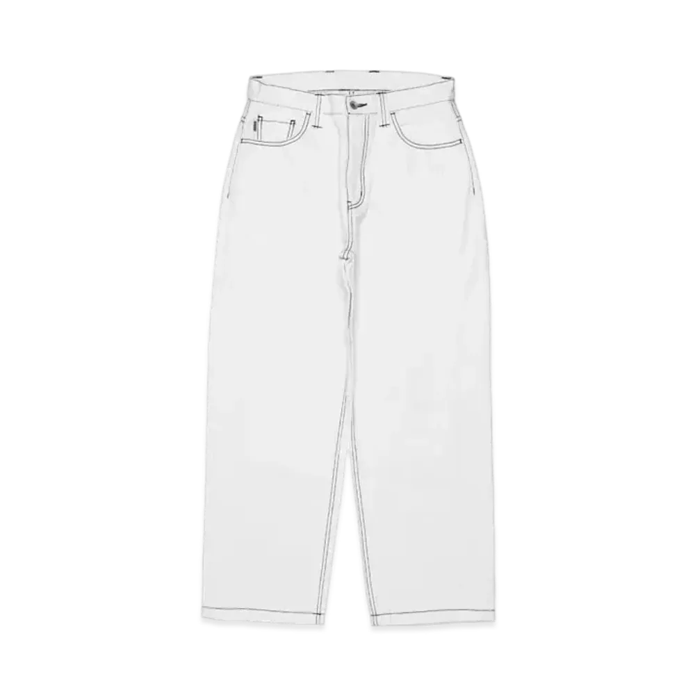 FR2 Logo Wide Denim Pants "White"