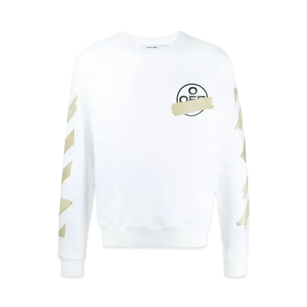 OFF-WHITE Tape Diag Arrows Sweatshirt "White"
