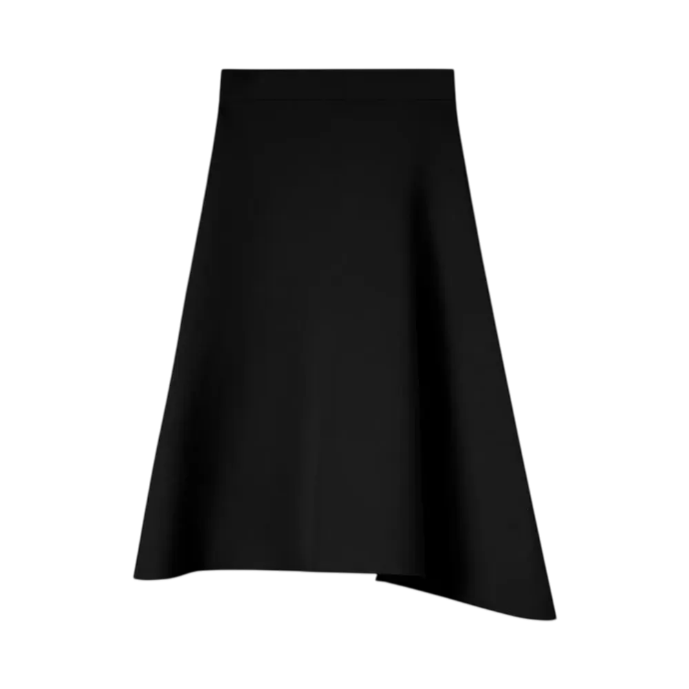 Jil Sander Women's Viscose Knit Skirt "Black"