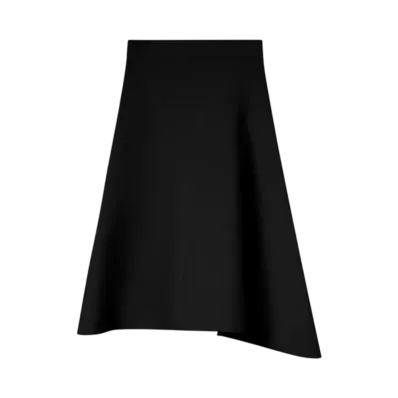Jil Sander Women's Viscose Knit Skirt "Black"