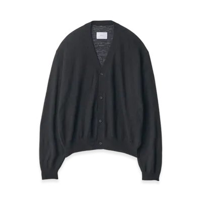 ssstein W/AL/NY Knit V Neck Cardigan "Black"