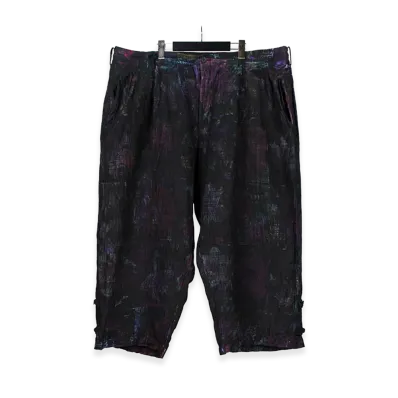 Yohji Yamamoto POUR HOMME M-Purple Check Print Pant "Pink"