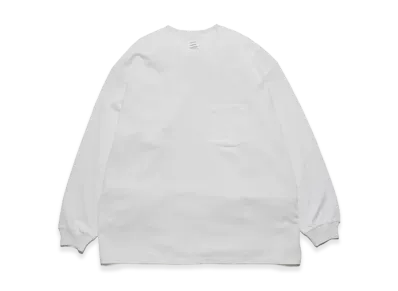 Graphpaper L/S Oversized Pocket Tee "White"