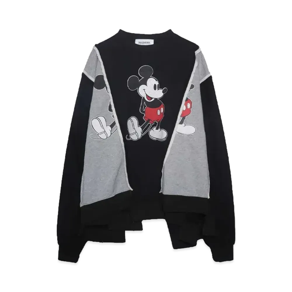 DISCOVERED < Mickey > Wide Sweat Exclusive "BLACK / LIGHT GRAY"