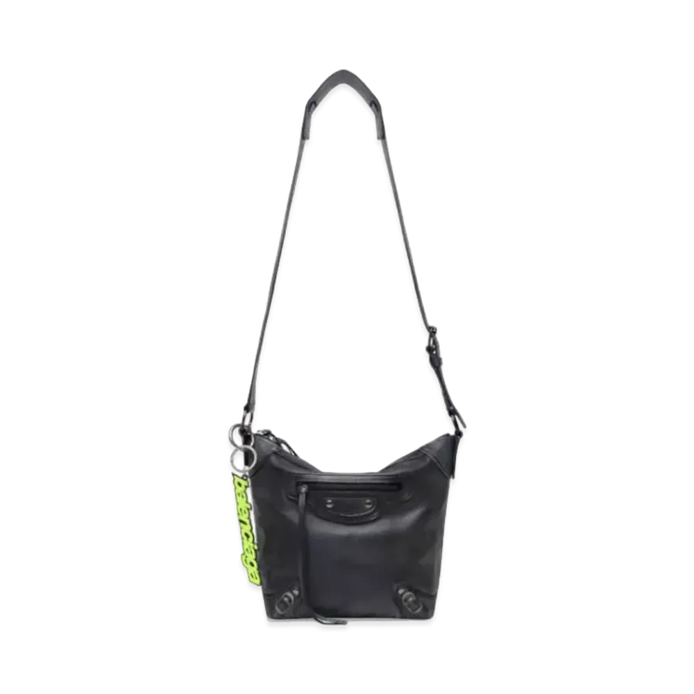 BALENCIAGA Neo Classic Small Hobo Bag Used "Dark Blue"