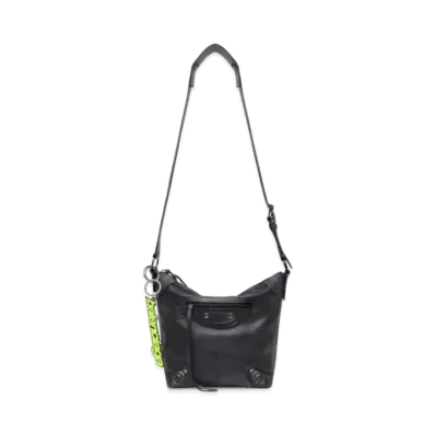 BALENCIAGA Neo Classic Small Hobo Bag Used "Dark Blue"