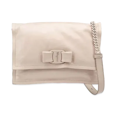 Salvatore Ferragamo Viva Bow Bag (S) "Bone"