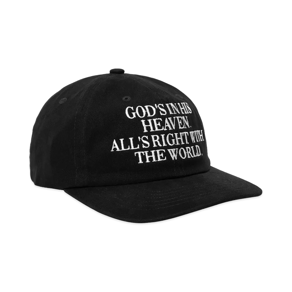 HUF x EVANGELION 6 Panel Hat "Black"