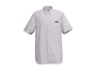 COMME des GARCONS CDG Classic Shirt With Short Sleeve "Blue Stripe"