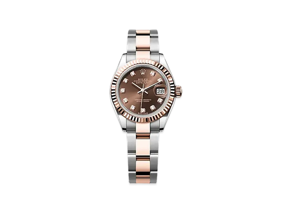 ROLEX Lady-Datejust 28mm Oystersteel & Everose Gold 279171 "Chocolate"