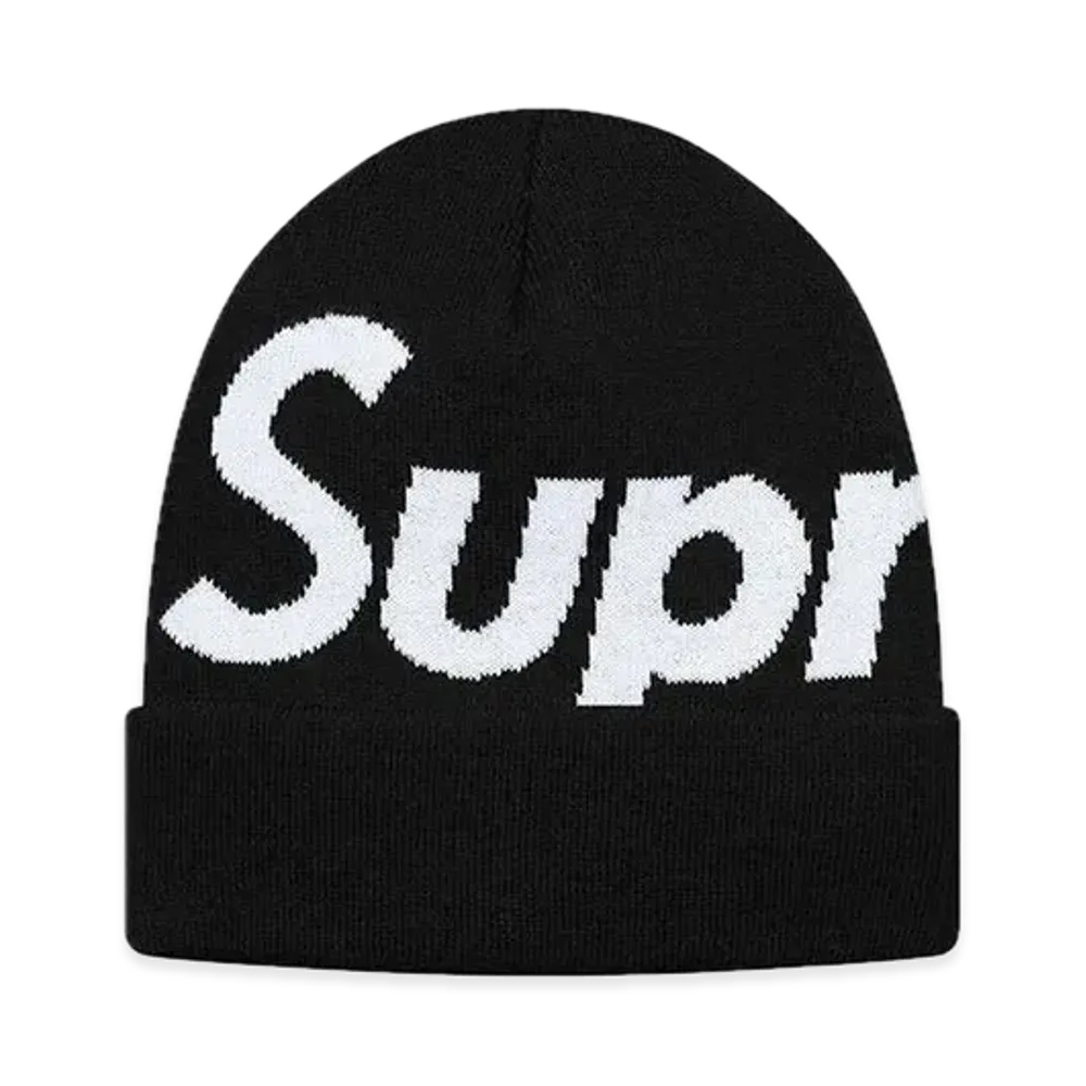 Supreme Big Logo Beanie (FW17) "Black"