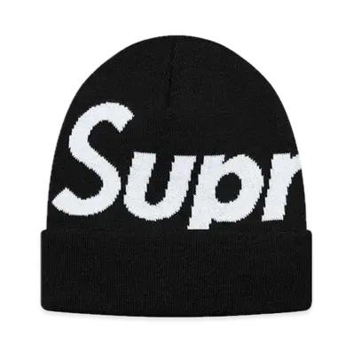 Supreme Big Logo Beanie (FW17) "Black"