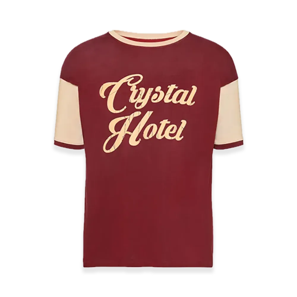 Maison Margiela Varsity T-shirt "Bordeaux/Chalk"
